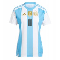 Fotballdrakt Dame Argentina Angel Di Maria #11 Hjemmedrakt Copa America 2024 Kortermet